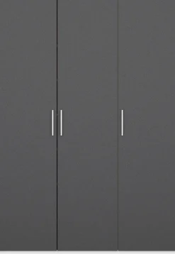 rauch Drehtürenschrank »Kleiderschrank Schrank Garderobe Wäscheschrank COSMO« mit zusätzlichen Einlegeböden, Metallgriffe in Weiß MADE IN GERMANY