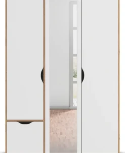 rauch Drehtürenschrank »Kleiderschrank Schrank Garderobe Wäscheschrank NARAI mit Schubladen« in 3 verschiedenen Ausstattungen BASIC/CLASSIC/PREMIUM,Griffausfräsungen für eine grifflose Optik TOPSELLER MADE IN GERMANY