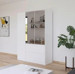 rauch Drehtürenschrank »Kleiderschrank Schrank Garderobe Wäscheschrank Schlafzimmer JOEL« in 3 verschiedenen Ausstattungen BASIC/CLASSIC/PREMIUM,mit zwei Schubladen, mit Push-to-Open Funktion MADE IN GERMANY