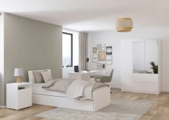 rauch Drehtürenschrank »Kleiderschrank Schrank Garderobe Wäscheschrank Schlafzimmer JOEL« in 3 verschiedenen Ausstattungen BASIC/CLASSIC/PREMIUM,mit zwei Schubladen, mit Push-to-Open Funktion MADE IN GERMANY