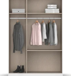 rauch Drehtürenschrank »Kleiderschrank Schrank Garderobe Wäscheschrank Schlafzimmer JOEL« in 3 verschiedenen Ausstattungen BASIC/CLASSIC/PREMIUM,mit zwei Schubladen, mit Push-to-Open Funktion MADE IN GERMANY