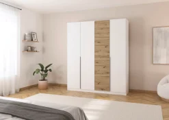 rauch Drehtürenschrank »Kleiderschrank Schrank Garderobe Wäscheschrank Schlafzimmer BELLEZZA« inkl. Schubkasteneinsatz, Wäscheeinteilung und weiterem Zubehör
