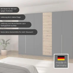 rauch Drehtürenschrank »Kleiderschrank Schrank Garderobe Wäscheschrank Schlafzimmer BELLEZZA« inkl. Schubkasteneinsatz, Wäscheeinteilung und weiterem Zubehör