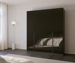 rauch Drehtürenschrank »Kleiderschrank Schrank Garderobe Ankleide MODERN BY QUADRA SPIN« Breiten: 181/226/271 cm, Höhe 210 cm,mit hochwertiger Glasfront und Stangengriff MADE IN GERMANY