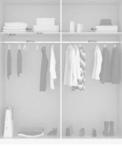 rauch Drehtürenschrank »Kleiderschrank Schrank Garderobe Ankleide MODERN BY QUADRA SPIN« Breiten: 181/226/271 cm, Höhe 210 cm,mit hochwertiger Glasfront und Stangengriff MADE IN GERMANY
