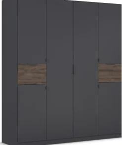rauch Drehtürenschrank »Kleiderschrank Schrank Garderobe Wäscheschrank TICAO« Schubladen in der Höhe variabel positionierbar,mit 2 geräumigen Schubladen, viel Stauraum MADE IN GERMANY