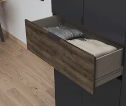 rauch Drehtürenschrank »Kleiderschrank Schrank Garderobe Wäscheschrank TICAO« Schubladen in der Höhe variabel positionierbar,mit 2 geräumigen Schubladen, viel Stauraum MADE IN GERMANY