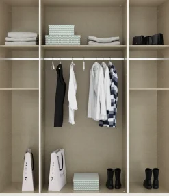 rauch Drehtürenschrank »Kleiderschrank Schrank Garderobe Wäscheschrank TICAO« Schubladen in der Höhe variabel positionierbar,mit 2 geräumigen Schubladen, viel Stauraum MADE IN GERMANY
