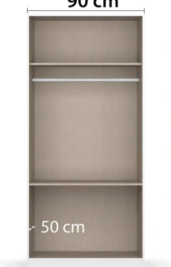 rauch Drehtürenschrank »Kleiderschrank Schrank Garderobe COSTA in den Breiten 91/136/181 cm« in 3 Ausstattungen BASIC/CLASSIC/PREMIUM,mit Spiegel, grifflose Front und Push-to-Open Funktion MADE IN GERMANY