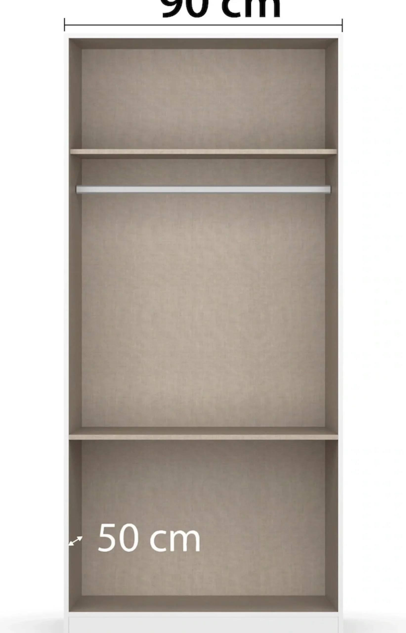 rauch Drehtürenschrank »Kleiderschrank Schrank Garderobe COSTA in den Breiten 91/136/181 cm« in 3 Ausstattungen BASIC/CLASSIC/PREMIUM,mit Spiegel, grifflose Front und Push-to-Open Funktion MADE IN GERMANY