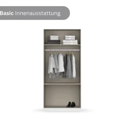 rauch Drehtürenschrank »Kleiderschrank Schrank Garderobe COSTA in den Breiten 91/136/181 cm« in 3 Ausstattungen BASIC/CLASSIC/PREMIUM,mit Spiegel, grifflose Front und Push-to-Open Funktion MADE IN GERMANY
