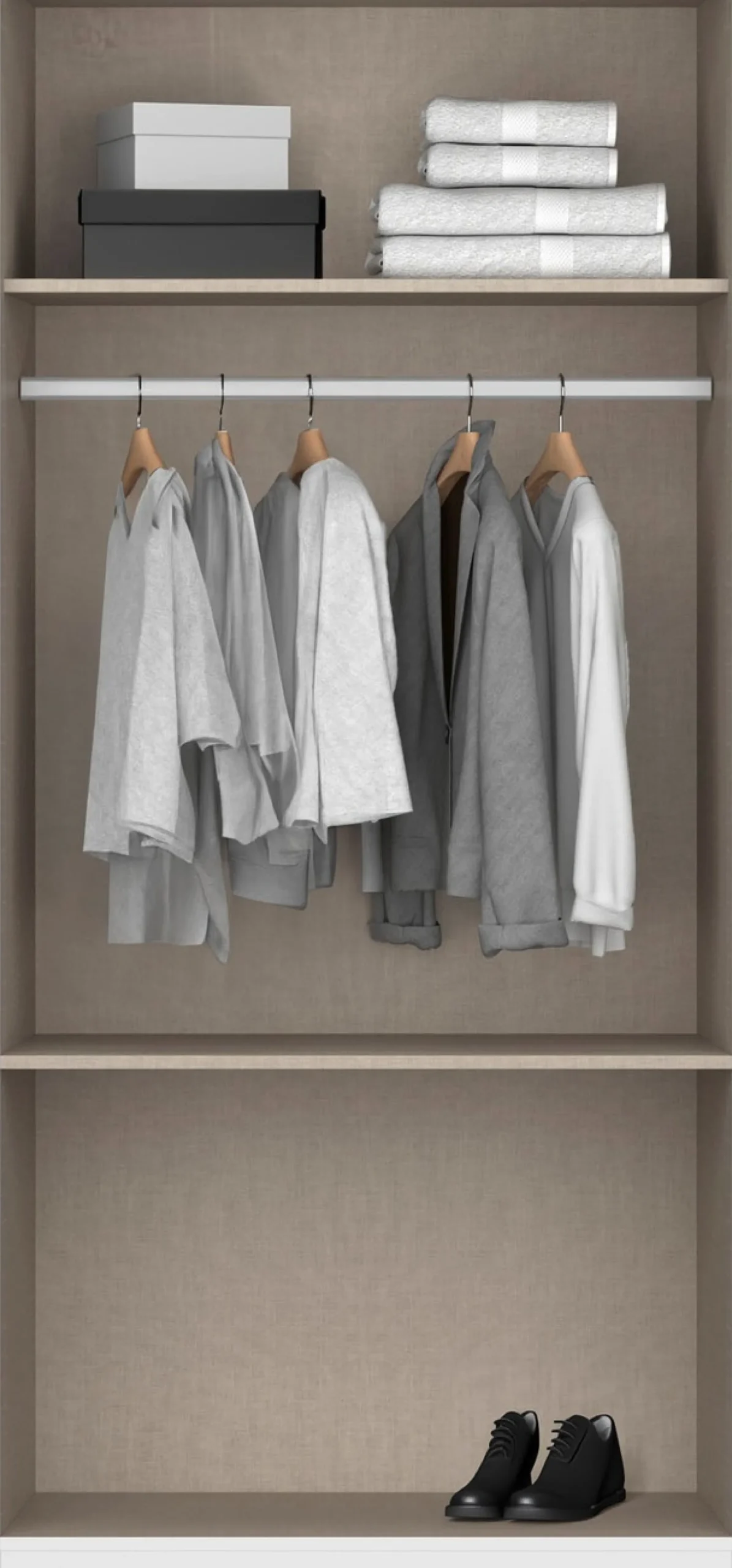 rauch Drehtürenschrank »Kleiderschrank Schrank Garderobe COSTA in den Breiten 91/136/181 cm« in 3 Ausstattungen BASIC/CLASSIC/PREMIUM,mit Spiegel, grifflose Front und Push-to-Open Funktion MADE IN GERMANY