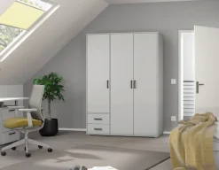rauch Drehtürenschrank »Kleiderschrank Schrank Garderobe Wäscheschrank VOYAGER« in 3 verschiedenen Ausstattungen BASIC/CLASSIC/PREMIUM,mit 2 modernen Griffvarianten, mit Außenschubladen MADE IN GERMANY
