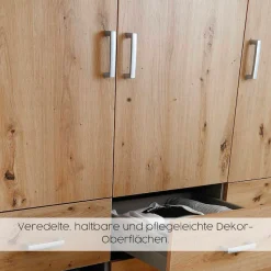 rauch Drehtürenschrank »Kleiderschrank Schrank Garderobe Wäscheschrank VOYAGER« in 3 verschiedenen Ausstattungen BASIC/CLASSIC/PREMIUM,mit 2 modernen Griffvarianten, mit Außenschubladen MADE IN GERMANY