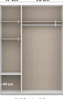 rauch Drehtürenschrank »Kleiderschrank Schrank Garderobe Wäscheschrank VOYAGER« in 3 verschiedenen Ausstattungen BASIC/CLASSIC/PREMIUM,mit 2 modernen Griffvarianten, mit Außenschubladen MADE IN GERMANY
