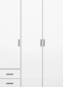 rauch Drehtürenschrank »Kleiderschrank Schrank Garderobe Wäscheschrank VOYAGER« in 3 verschiedenen Ausstattungen BASIC/CLASSIC/PREMIUM,mit 2 modernen Griffvarianten, mit Außenschubladen MADE IN GERMANY