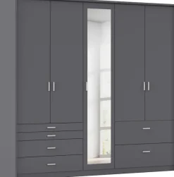 rauch Drehtürenschrank »Kleiderschrank Schrank Garderobe Wäscheschrank WILDBERG« Breiten 230/275 cm, Höhen 212/231 cm,mit 6 Schubladen, obere Schublade mit Holz-Einteilung MADE IN GERMANY