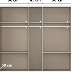 rauch Drehtürenschrank »Kleiderschrank Schrank Garderobe Wäscheschrank WILDBERG« Breiten 230/275 cm, Höhen 212/231 cm,mit 6 Schubladen, obere Schublade mit Holz-Einteilung MADE IN GERMANY