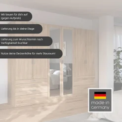 rauch Drehtürenschrank »Kleiderschrank Schrank Garderobe Wäscheschrank WILDBERG« Breiten 230/275 cm, Höhen 212/231 cm,mit 6 Schubladen, obere Schublade mit Holz-Einteilung MADE IN GERMANY