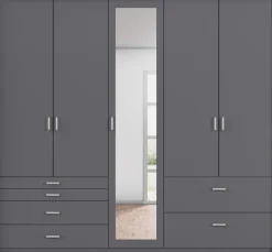 rauch Drehtürenschrank »Kleiderschrank Schrank Garderobe Wäscheschrank WILDBERG« Breiten 230/275 cm, Höhen 212/231 cm,mit 6 Schubladen, obere Schublade mit Holz-Einteilung MADE IN GERMANY