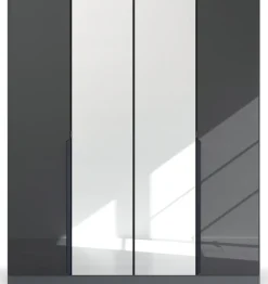 rauch Drehtürenschrank »Kleiderschrank Schrank Garderobe Ankleide MODERN BY QUADRA SPIN« Breiten: 181/226/271 cm, Höhe 210 cm,mit Spiegel und hochwertiger Glasfront, Stangengriff MADE IN GERMANY