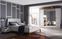 rauch Drehtürenschrank »Kleiderschrank Schrank Garderobe Wäscheschrank Schlafzimmer CARLSSON« Breiten: 225/270 cm, Höhe 210 cm,4 Schubladen, Griffe aus massiver Eiche, viel Stauraum MADE IN GERMANY