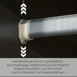 rauch Drehtürenschrank »Kleiderschrank Schrank Garderobe Wäscheschrank NABILA viel Stauraum« in 3 verschiedenen Ausstattungen BASIC/CLASSIC/PREMIUM,in 2 Breiten mit Push-to-Open Funktion TOPSELLER MADE IN GERMANY