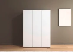 rauch Drehtürenschrank »Kleiderschrank Schrank Garderobe Wäscheschrank NABILA viel Stauraum« in 3 verschiedenen Ausstattungen BASIC/CLASSIC/PREMIUM,in 2 Breiten mit Push-to-Open Funktion TOPSELLER MADE IN GERMANY