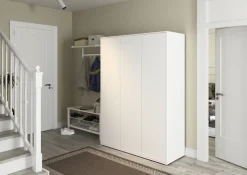 rauch Drehtürenschrank »Kleiderschrank Schrank Garderobe Wäscheschrank NABILA viel Stauraum« in 3 verschiedenen Ausstattungen BASIC/CLASSIC/PREMIUM,in 2 Breiten mit Push-to-Open Funktion TOPSELLER MADE IN GERMANY
