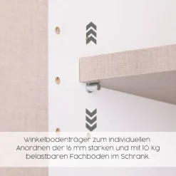 rauch Drehtürenschrank »Kleiderschrank Schrank Garderobe Wäscheschrank NABILA viel Stauraum« in 3 verschiedenen Ausstattungen BASIC/CLASSIC/PREMIUM,in 2 Breiten mit Push-to-Open Funktion TOPSELLER MADE IN GERMANY