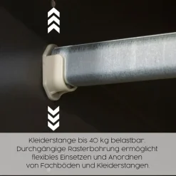 rauch Drehtürenschrank »Kleiderschrank Schrank Garderobe SHINJO Breiten 93/140/187 cm« in 3 verschiedenen Ausstattungen BASIC/CLASSIC/PREMIUM,Griffe und Füße aus Massivholz, viel Stauraum MADE IN GERMANY
