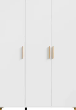 rauch Drehtürenschrank »Kleiderschrank Schrank Garderobe SHINJO Breiten 93/140/187 cm« in 3 verschiedenen Ausstattungen BASIC/CLASSIC/PREMIUM,Griffe und Füße aus Massivholz, viel Stauraum MADE IN GERMANY