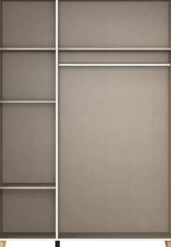 rauch Drehtürenschrank »Kleiderschrank Schrank Garderobe SHINJO Breiten 93/140/187 cm« in 3 verschiedenen Ausstattungen BASIC/CLASSIC/PREMIUM,Griffe und Füße aus Massivholz, viel Stauraum MADE IN GERMANY