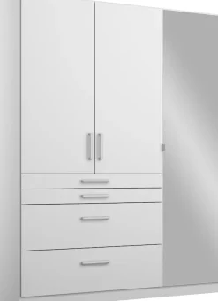 rauch Drehtürenschrank »Kleiderschrank Schrank Garderobe GarderobenschrankHOMBURG« mit Spiegel, oberer Schubkasten mit Einteilung MADE IN GERMANY