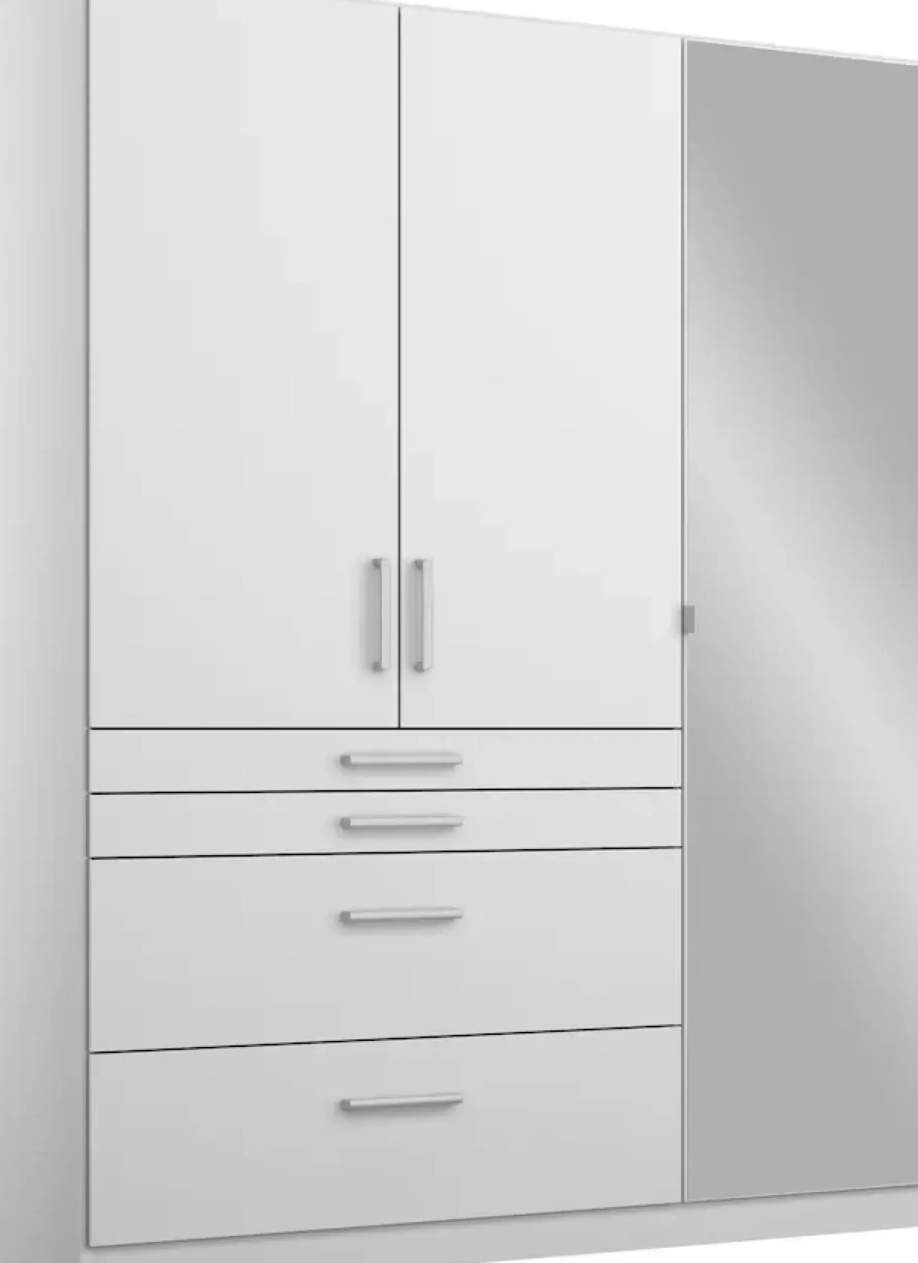 rauch Drehtürenschrank »Kleiderschrank Schrank Garderobe GarderobenschrankHOMBURG« mit Spiegel, oberer Schubkasten mit Einteilung MADE IN GERMANY