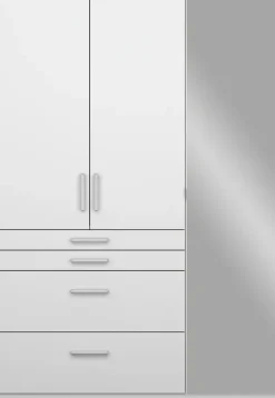 rauch Drehtürenschrank »Kleiderschrank Schrank Garderobe GarderobenschrankHOMBURG« mit Spiegel, oberer Schubkasten mit Einteilung MADE IN GERMANY