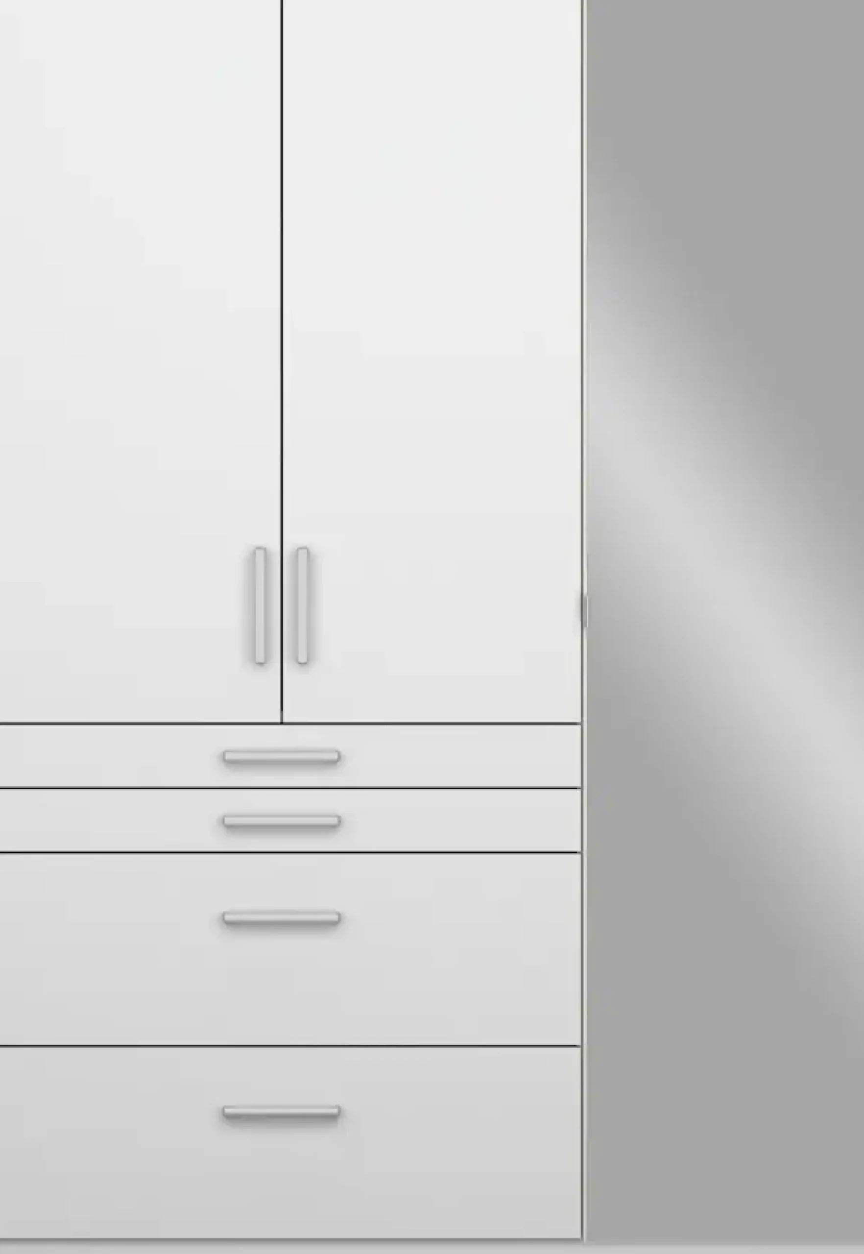 rauch Drehtürenschrank »Kleiderschrank Schrank Garderobe GarderobenschrankHOMBURG« mit Spiegel, oberer Schubkasten mit Einteilung MADE IN GERMANY