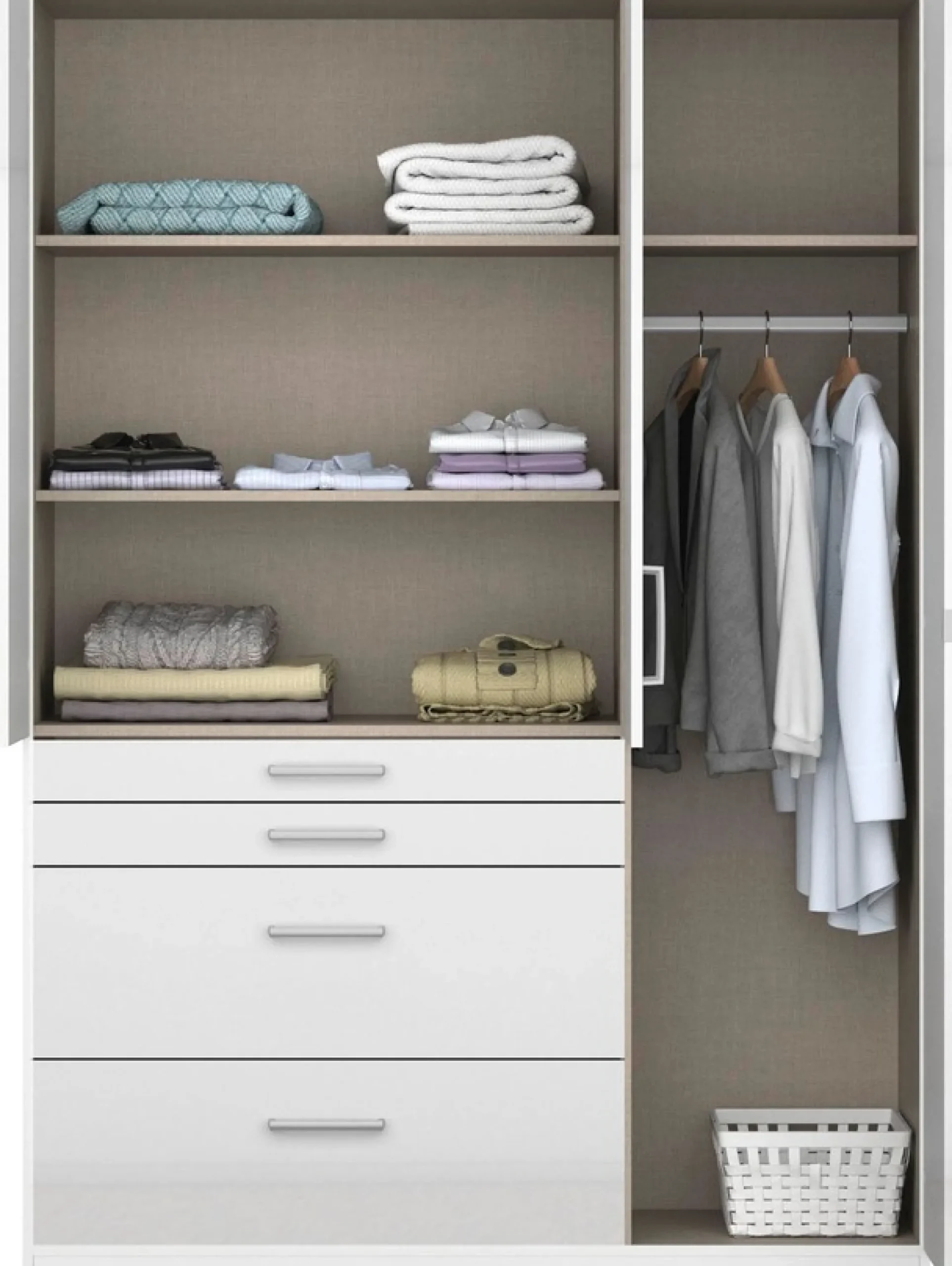 rauch Drehtürenschrank »Kleiderschrank Schrank Garderobe GarderobenschrankHOMBURG« mit Spiegel, oberer Schubkasten mit Einteilung MADE IN GERMANY