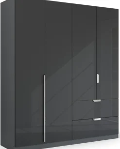 rauch Drehtürenschrank »Kleiderschrank Schrank Garderobe Ankleide GLAMOUR BY QUADRA SPIN« Breiten: 181/226/271 cm, Höhe 210 cm,mit eleganter Hochglanzfront und Stangengriff MADE IN GERMANY