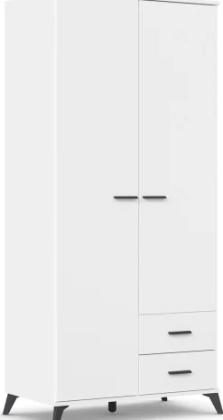 rauch Drehtürenschrank »Lucena« mit schräg ausgestellten Füßen im Monochrom-Stil