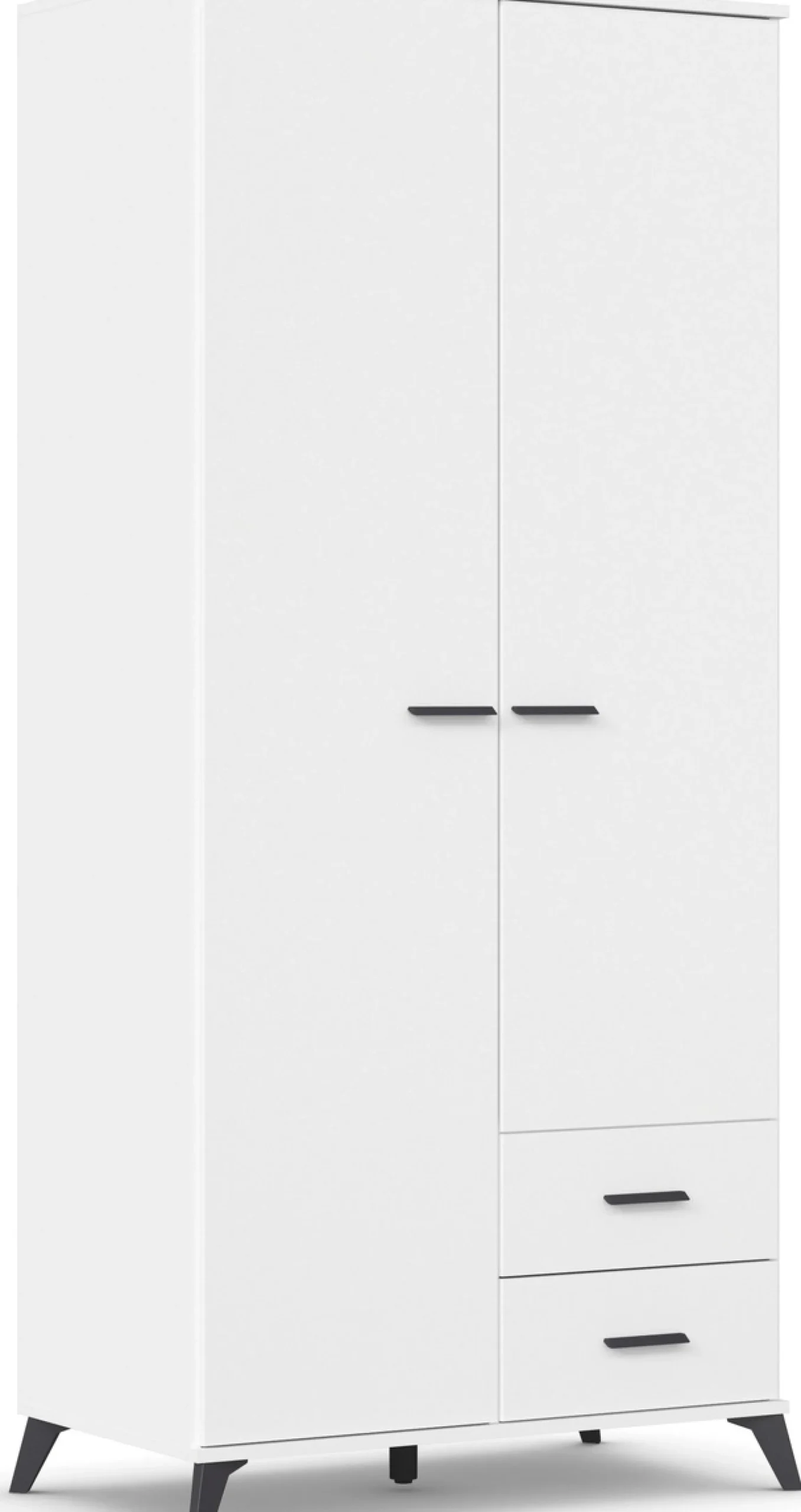 rauch Drehtürenschrank »Lucena« mit schräg ausgestellten Füßen im Monochrom-Stil