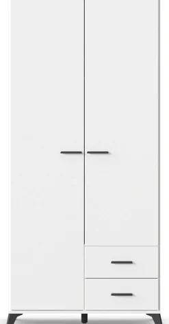 rauch Drehtürenschrank »Lucena« mit schräg ausgestellten Füßen im Monochrom-Stil