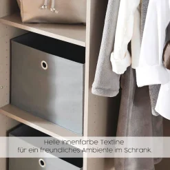 rauch Drehtürenschrank »Lucena« mit schräg ausgestellten Füßen im Monochrom-Stil
