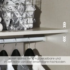 rauch Drehtürenschrank »Mainz mit Passepartout« optional mit Beleuchtung, Außentüren mit Push-to-Open Funktion