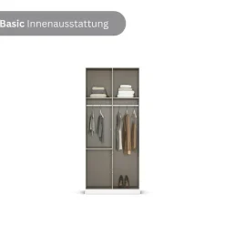 rauch Drehtürenschrank »Mehrzweckschrank Aktenschrank Mietswohnung Garderobe MAINZ 91cm breit« 3 verschiedene Ausstattungen BASIC/CLASSIC/PREMIUM (inkl. SOFT-CLOSE),grifflose Front, Türen mit Push-to-Open Funktion MADE IN GERMANY