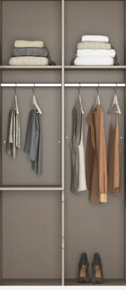 rauch Drehtürenschrank »Mehrzweckschrank Aktenschrank Mietswohnung Garderobe MAINZ 91cm breit« 3 verschiedene Ausstattungen BASIC/CLASSIC/PREMIUM (inkl. SOFT-CLOSE),grifflose Front, Türen mit Push-to-Open Funktion MADE IN GERMANY
