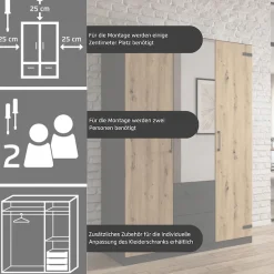 rauch Eckkleiderschrank »Holmes« im Industrial Style