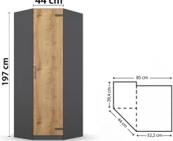 rauch Eckkleiderschrank »Holmes« im Industrial Style