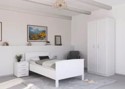 rauch Funktionsbett »Bett Einzelbett Komfortbett Holzbett TORRENT« Bettseitenhöhe 44,6 cm, Größen: 90x200 cm, 100x200 cm,in Komforthöhe, Einlasstiefe 6-fach verstellbar MADE IN GERMANY