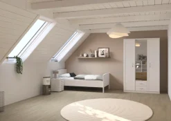 rauch Funktionsbett »Bett Einzelbett Komfortbett Holzbett TORRENT« Bettseitenhöhe 44,6 cm, Größen: 90x200 cm, 100x200 cm,in Komforthöhe, Einlasstiefe 6-fach verstellbar MADE IN GERMANY